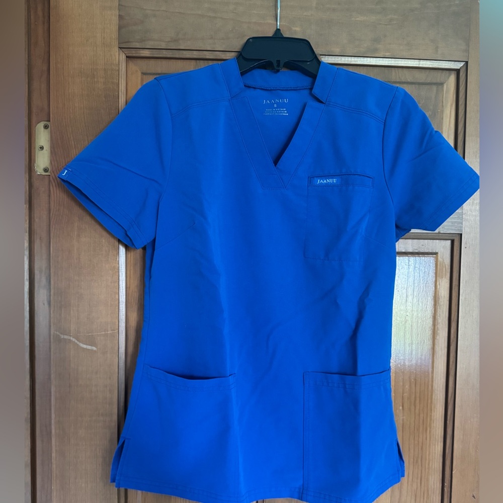 Jaanuu Royal Blue Scrub top